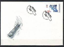 Slovakia 2010 Y FDC  Sport Olympics Vancouver Mi No 629 Postmark Bratislava 15.01. - FDC