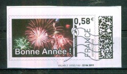 Feux D'artifice, Nouvel An, Bonne Année - FRANCE - MONTIMBRENLIGNE - 2011 - 1999-2009 Geïllustreerde Frankeervignetten