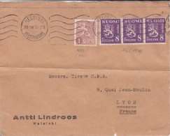 LETTRE FINLANDE COVER FINLANDE 1955. HELSINKI - LYON FRANCE  /CLASSEUR FINLANDE 11 - Briefe U. Dokumente