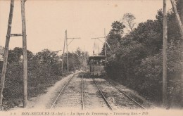 BON-SECOURS (Seine Maritime) - La Ligne Du Tramway - Bonsecours