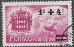 MONACO 1946 N° 12 - OBLITERE - G29 - Poste Aérienne