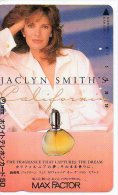 PARFUM JACLYN SMITH Femme élégante Mode Girl Télécarte Japon (524) - Profumi