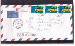 AV437   -   BACAU   21.9.2000        /      RE-COVER TO  AUSTRIA  WITH INTERESTING  POSTAGE - Cartas