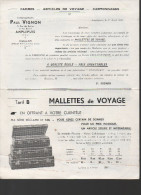 Catalogue VIGNON (articles De Voyage, AMPLEPUIS, Rhône) 1935 (PPP2245) - Sport & Tourismus