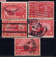 US+ 1898 Mi Xx-yy Steuermarken: Dampfer - Fiscali