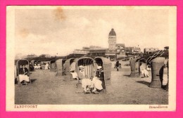 Zandvoort - Strandleven - Cabines Solaires - Animée - ALPH. SPRENGERS - 1921 - E. & B. - Zandvoort