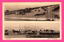 Zandvoort - Strand En Zeegezicht - Double Vues - Barques - Voiliers - Animée - J.H. SCHAEFER'S - 1916 - Cachet " A 23 " - Zandvoort