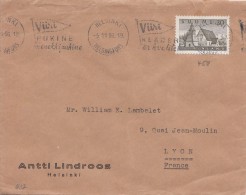 LETTRE FINLANDE  COVER FINLAND 1956. VÜRI.  HELSINKI- LYON FRANCE /CLASSEUR FINLANDE 45 - Briefe U. Dokumente