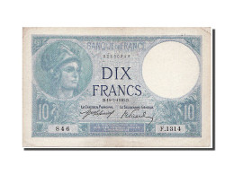 Billet, France, 10 Francs, 10 F 1916-1942 ''Minerve'', 1916, 1916-07-18, SUP - 10 F 1916-1942 ''Minerve''