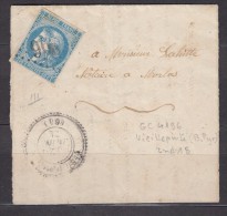 Fragment De LAC N46R2 Vieillepinte-Morlas CaD T22 Indice 18 - 1870 Ausgabe Bordeaux