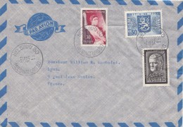LETTRE FINLANDE  COVER FINLAND 1957. PAR AVION. HELSINKI - LYON FRANCE /CLASSEUR FINLANDE 51 - Briefe U. Dokumente