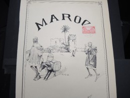 FRANCE - MAROC- Superbe Illustration Manuelle - 1 Ex -  Superbe - A Voir - Lot N° 10616 - Andere & Zonder Classificatie