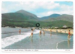 Beach And Mourne Mountains, Newcasle, Co. Down - 1979 - Down
