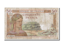 Billet, France, 50 Francs, 50 F 1934-1940 ''Cérès'', 1935, 1935-09-26, TB - 50 F 1934-1940 ''Cérès''