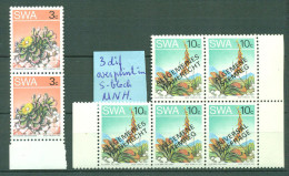 SWA. Lot From 1973. 3 With Difference OVERPRINT. MNH. - Ungebraucht