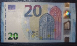 20 EURO S006H1 Draghi Italy Serie SF Perfect  UNC - 20 Euro