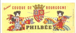 Buvard PHILBEE COUQUE DE BOURGOGNE Les Chevaliers - Pan De Especias