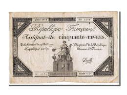 Billet, France, 50 Livres, 1792, Develle, TTB, KM:A72, Lafaurie:164 - Assignats