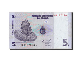 Billet, Congo Democratic Republic, 5 Centimes, 1997, 1997-11-01, KM:81a, SUP - Demokratische Republik Kongo & Zaire