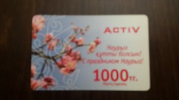 Kazakhstan-activ Prepiad Card-1000-mint+1card Prepiad Free - Kasachstan