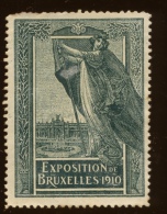 1910  Expo Internationale De BRUXELLES  14 Vignettes  Art Sciences Industrie Commerce - Erinnophilia [E]