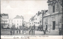 Saint Josse - Place St Josse Animée / Très Vieille Carte / TRAM Hyppo - St-Josse-ten-Noode - St-Joost-ten-Node