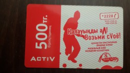 Kazakhstan-activ Prepiad Card-(500)-mint Card+1card Prepiad Free - Kazajstán