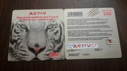 Kazakhstan-activ Prepiad Card-(500)-mint Card+1card Prepiad Free - Kasachstan