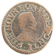 Monnaie, FRENCH STATES, CHATEAU-RENAUD, 2 Deniers, Tournois, TTB, Cuivre - Autres & Non Classés