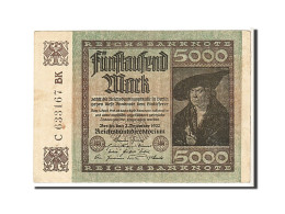 Billet, Allemagne, 5000 Mark, 1922, KM:81c, TTB - 5.000 Mark