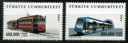 TURKEY 2003 (**) - Mi. 3353-54, Vehicles (Locomotives) - Unused Stamps