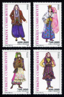 TURKEY 2004 (**) - Mi. 3372-75, Turkish Woman Dresses (4th Issue) - Nuovi