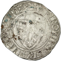 Monnaie, France, Blanc, Cremieu, TTB, Billon, Duplessy:377A - 1380-1422 Charles VI The Beloved