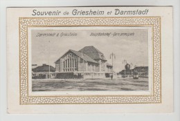 CPSM GRIESHEIM ET DARMSTADT (Allemagne-Hesse) - Souvenir De...Hauptbahnhof - Griesheim