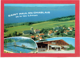 SAINT PAUL EN CHABLAIS SUPERMARCHE UNA ET PISCINE CARTE EN BON ETAT - Saint-Julien-en-Genevois