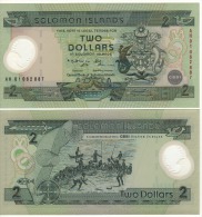 SOLOMON-ISLANDS  2 Dollars   "Commemoartive-POLIMER"   P23    ND  (2001)    UNC - Salomonseilanden