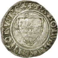 Monnaie, France, Blanc Guénar, Sainte Ménéhould, TB+, Argent, Duplessy:377 A - 1380-1422 Charles VI The Beloved