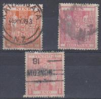 NEW ZEALAND -   9/-, 10/-, And £1 Stamp Duties. Totally Unchecked. Used - Fiscali-postali