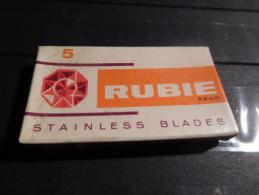 Rubie - Stainless Blades  - Paquet Complet De 5 Lames  Sous Blister - Rasierklingen