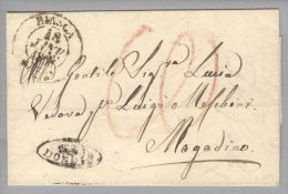Heimat TI Dongio 1853-01-18 Strahlenstempel Auf BOM Nach Magadino - Cartas & Documentos