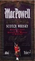 ETIQUETTE De SCOTCH WISKY " MARC POWELL Finest Blended 70cl " - Décollée Bon état  - - Whisky