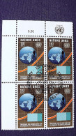 UNO-Genf 57 Eckrandviererblock ´A´, Oo/ESST, Konferenz Der Vereinten Nationen Für Handel Und Entwicklung (UNCTAD) - Used Stamps