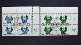 UNO-Genf 66/7 Eckrandviererblock ´B´, Oo/ESST, Sicherheitsrat Der Vereinten Nationen - Used Stamps