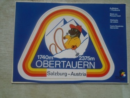 Austria Salzburg OBERTAUERN  Joschi - SKI  -aufkleber Postkarte - Sticker - Etichetta Da Colare    D136185 - Obertauern