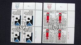 UNO-Genf 97/8 Eckrandviererblock ´B´, Oo/ESST, Internationales Jahr Der Behinderten - Used Stamps