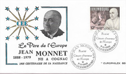 Jean Monet 1988 - Maschinenstempel (EMA)