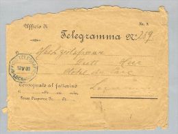 Heimat TI Locarno 1909-05-12 Telegrafico-O Auf Beleg+Inhalt - Télégraphe