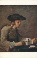 JEUX DE CARTES - TABLEAUX - " Le Château De Cartes " - Par J.B.F. CHARDIN - Edit. LAPINA - Speelkaarten