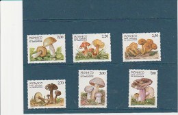 MONACO - SERIE CHAMPIGNONS N° 1628 A 1633 NEUF XX COTE :15,50 € - Unused Stamps