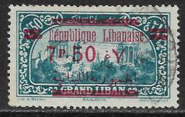 Grand Liban Oblitérér, Surcharger, No: 120, Y Et T, USED SURCHARGED - Used Stamps